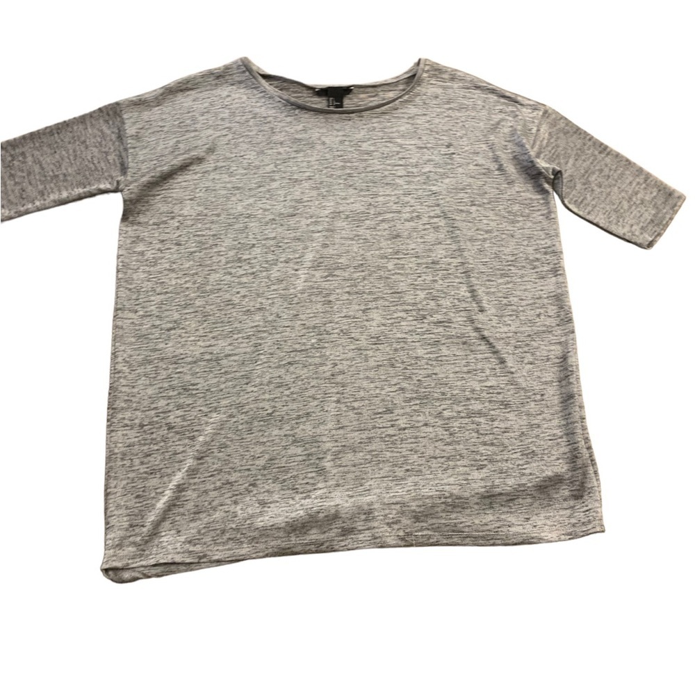 H&M | Silver Shimmer Top Size Large Oversized Fit